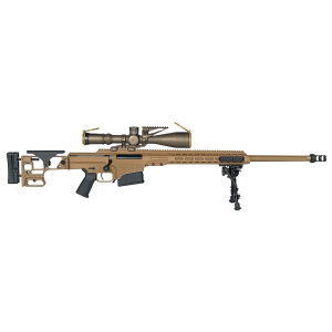 Barrett 19246 MK22 Mod 0 300 Norma Mag 10+1 26 Fluted Barrel, Coyote Cerakote Side Fold Stock w/Adj Comb, Barrett M-Lok Rail System, Black Poly Grip, Nightforce ATACR 7-35x56mm, Rifle