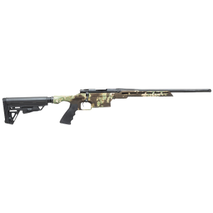 Howa HMXL350KAC M1500 Mini Excel Lite 350 Legend 3+1 16.25 in Blued Heavy Threaded Barrel, Blued M-LOK Handguard, Kratos Camo Synthetic Adj Luth-AR Stock, Black Polymer Grip, Right Hand, Rifle