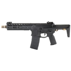 Noveske Gen 4, Semi-auto, Short Barreled Rifle, 556NATO, Black Finish, Q Collapsible Stock, 8 in Stainless Steel Barrel, Q Cherry Bomb Muzzle Brake And Bolt Carrier Group, Geissele SD-E Trigger And Ch