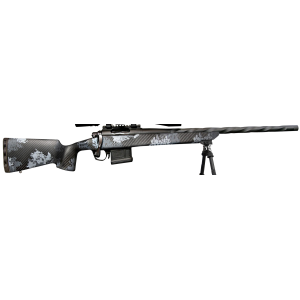 Horizon Firearms RF002S392416C00 VenaticX 7mm PRC 5+1 22 in Spiral Fluted Barrel, Black KG Gun Kote, Black with Gray Sponge Pattern Accents iota Carbon X Stock - Horizon