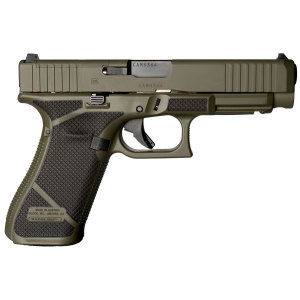 Weapon Works PA475S203MOS-228083 G47 Gen5 MOS Full Size Frame 9mm Luger 17+1 4.49 in Black GMB Barrel, OD Green MOS Cut/Serrated Steel Slide, OD Green w/Diamond Stippling Polymer Frame w/Picatinny Rail, Pistol - Weapon Works