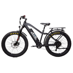 Bakcou E-bikes BFBB25 Flatlander Matte Black 18 in w/Stand Over Height of 26 in Frame, Shimano Alivio Hill-Climbing 9 Speed Bafang 750W High-End Rear Hub Motor, 25+ mph Speed - Bakcou