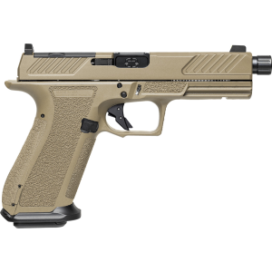 Shadow Systems DR920 Combat Slide Optic Pistol 9mm FDE Frame 45 in Unthreaded Barrel Black 17rd SS-2018