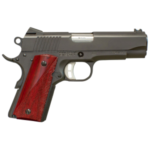 Fusion Firearms 1911CCO45 Freedom CCO Carry 45 ACP 7+1 4.25 in Chrome-Lined Steel Barrel Black Oxide Serrated Slide Black Oxide Steel Frame w/Beavertail Red Cocobolo Grips Right Hand, Pistol