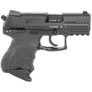 H&K 81000088 P30SK V3 Sub-Compact Frame 9mm Luger 10+1, 3.27 in Black Polygonal, Rifled Barrel, Black Serrated Steel Slide, Black Polymer Frame w/Picatinny Rail, Black Finger Grooved Grip, Pistol