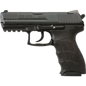 H&K 81000109 P30 V3 9mm Luger 10+1, 3.85 in Polygonal, Rifled Barrel, Black Serrated Steel Slide, Black Polymer Frame w/Picatinny Rail, Black w/Interchangeable Backstrap Grip, Spurred Hammer, Pistol