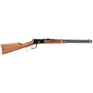 Rossi 920442013GLD R92 Gold Full Size 44 Rem Mag 10+1 20 in Polished Black Steel Barrel & Receiver, Brazilian Hardwood Fixed Stock, Right Hand, Rifle