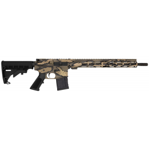 Great Lakes Firearms AR-15 223 Wylde 16 in 30+1, Serpent Tan Camo Rec/15 in Handguard, Black M4 Stock & A2 Grip, Muzzle Brake