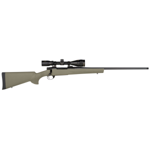 Howa HGP2300G M1500 Gamepro Gen2 300 Win Mag 3+1 24 in Threaded Barrel, Blued Metal Finish, Green Fixed Hogue Pillar-Bedded Overmolded Stock, Includes GamePro 4-12x40mm Scope, Rifle