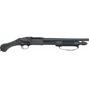 Mossberg 50637 590 Shockwave 20 Gauge 3in 14.38in 5+1 Blued Black Fixed Raptor Birdshead Grip Crimson Trace Laser Saddle