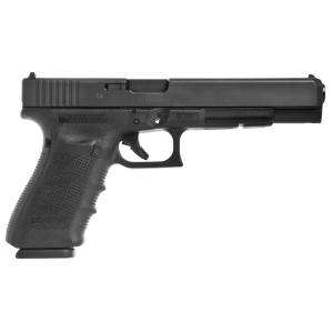 Glock UG4030103MOS G40 Gen4 Competition MOS 10mm Auto 15+1 6.02 in Steel Barrel, Matte Black MOS Cut/Serrated Steel Slide, Black Polymer Frame w/Picatinny Rail, Black Interchangeable Backstrap Grip, USA Made, Pistol