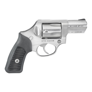 Ruger 5720 SP101 357 Mag 5rd 2.25 in Satin Stainless Steel Barrel, Cylinder & Frame, Black Rubber Grip, Transfer Bar Safety, Concealed Hammer , Revolver
