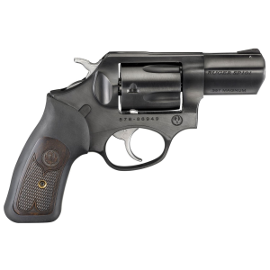 Ruger 15702 SP101 357 Mag 5rd 2.25 in Blued Steel Barrel, Cylinder & Frame, Black Rubber w/Wood Insert Grip, Transfer Bar Safety, Exposed Hammer , Revolver
