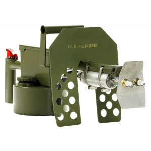 Exothermic Technologies PFLRTCA Pulsefire LRT *CA Approved Green Powder Coated Aluminum 10 ft Flame Range 25.70 in Long Fuel Gasoline/Gasoline\t Diesel Mix Includes Battery/Battery Charger
