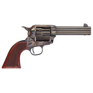 TAYLORS & Company 550821 Runnin Iron 45 Colt (lc) Caliber With 4.75 In Blued Finish Barrel, 6rd Capacity Blued Finish Cylinder, Color Case Hardened Finish Steel Frame & Checkered Walnut Grip , Revolver