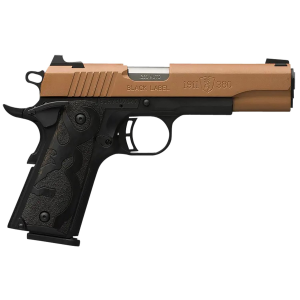 Browning 051987492 1911-380 Black Label Full Size Frame 380 ACP 8+1 4.25 Matte Stainless Steel Barrel, Copper Cerakote Serrated Stainless Steel Slide, Matte Black Aluminum/Composite Frame, Black Poly Grip, Pistol