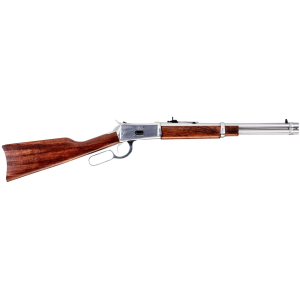 Rossi 920441693 R92 Carbine 44 Rem Mag 8+1 16 in Stainless Steel Round Barrel, Stainless Steel Metal Finish Receiver, Fixed Hardwood Stock, Right Hand, Rifle