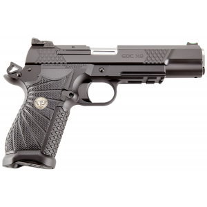 Wilson Combat EDCXLPR9A 1911 EDC X9L 9mm Luger 5 in 15+1 Black Armor-Tuff Aluminum Frame Black Cerakote Steel Slide Black G10 Starburst Grip Accessory Rail with Ambi Safety