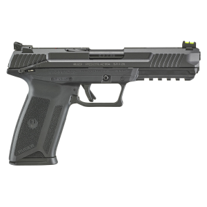 RUGER 57 Pistol 16401 5.7x28mm 4.94 Double Action Fiber Optic Black Finish 20 Rds