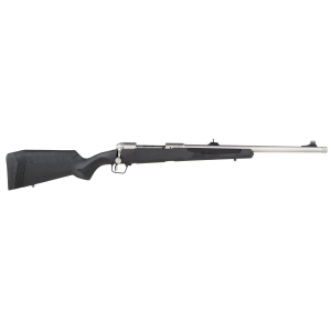 Savage Arms 57044 110 Brush Hunter 375 Ruger 3+1 20 in, Matte Stainless, Synthetic Stock, Iron Sights, Rifle