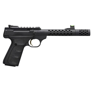 Browning 051584490 Buck Mark Plus Vision Triad 22 LR 10+1 5.87 Black Anodized Suppressor Ready Steel Vision Barrel, Serrated Steel w/Pic Rail Slide Black Anodized Alloy Receiver Black Overmolded UFX Grips, Rimfire Pistol