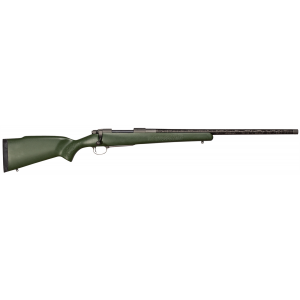 NOSLER 47548 M48 Mountain Carbon 30 NOSLER Caliber With 3+1 Capacity, 24in Carbon Fiber Wrapped Barrel, Tungsten Gray Cerakote Metal Finish Granite Green Mountain Hunter Stock Right Hand (full Size)