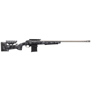 Browning 035561218 X-Bolt Target Pro McMillan 308 Win 10+1 26 in Satin Gray Heavy Fluted Barrel, Matte Blued Steel Receiver, Matte Black with Gray & White Splatter McMillan A3-5 w/Adjustable Comb Stock, Rifle