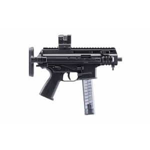 B&T Apc9k, Semi-auto Rifle, Sbr, 9mm, 4.3 In Barrellock Mag Compatible, Anodized Finish, Black, Ambidextrous Safety, Telescoping Stock, Glock Mag Compatible, 1 Mag, 33 Rounds Bt-361765-02-sbr-g-ts