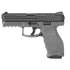 HK 81000231 VP9 9mm Luger 4.09 in 10+1 (2) Gray Black Steel Slide Gray Interchangeable Backstrap Grip