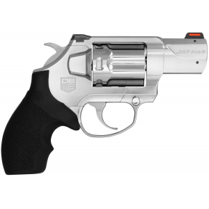 Diamondback DB0700S701 S.D.R. 357 Mag 6rd 2 in Polished Stainless Steel Target Crown Barrel, Polished Stainless Steel Cylinder, Stainless Steel Frame, Black Rubber Grip