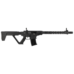 Rock Island VR80SMOKE VR80 12 Gauge 5+1 3 in 20 in Barrel, Exclusive Smoke Cerakote Finish, Aluminum Receiver, Model 4 Barrel Shroud, Synthetic Stock, Flip Up Front & Rear Sights, Shotgun
