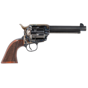 TAYLORS & Company 550813 Smoke Wagon 45 Colt (lc) Caliber With 5.50 In Blued Finish Barrel, 6rd Capacity Blued Finish Cylinder, Color Case Hardened Finish Steel Frame & Checkered Walnut Grip , Revolver