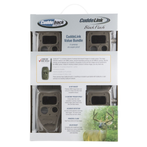 Cuddeback CuddeLink J Series Flash (4-Pack) Trail Camera, 20 MP, Brown | 11445 - Cuddeback