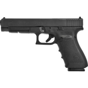 Glock 41 MOS, Striker Fired, Semi-automatic, Polymer Frame Pistol, Competition, 45 ACP, 5.31 in Barrel, Matte Finish, Black, Adjustable Sights, 13 Rounds, 2 Magazines, Right Hand G41413MOSUS