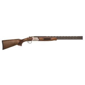 MOSSBERG 75477 Silver Reserve Youth Bantam 20 Gauge 26 In 2rd 3 In Satin Silver Rec Satin Black Walnut Fixed Stock Right Hand Full Size Includes Field Set Chokes (5)