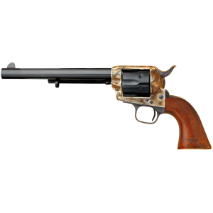 Cimarron CA514M00 Model P US Cavalry 45 Colt (LC) 6 Shot, 7.50 in Blued Steel Barrel & Cylinder, Color Case Hardened Steel Frame, Walnut w/OWA Cartouche Stamp Grip, Exposed Hammer , Revolver