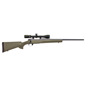 Howa HGP2243G M1500 Gamepro Gen2 243 Win 5+1 22 in Blued Steel Barrel, Blued Steel Receiver, Green Hogue OverMolded Synthetic Stock Includes Nikko Stirling GamePro 3.5-10x44mm Scope, Rifle