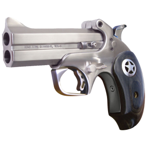 Bond Arms BARII Ranger II 38 Special,357 Mag 4.25 in 2rd Stainless Barrel/Frame Black Ash Grips with Integrated Star Inlay