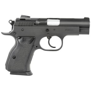 TANFOGLIO Ifg Tf-combatc-9 Combat Compact 9mm Luger Caliber With 3.62in Barrel, 13+1 Capacity, Overall Black Finish Steel, Beavertail Frame, Serrated Slide Polymer Grip
