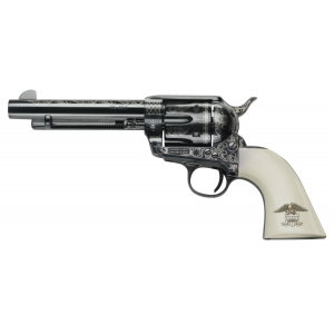 PIETTA (EMF COMPANY INC) GW45LLE434NMUI 1873 GW2 Liberty 45 Colt (LC) 6 Round 4.75 in Blued Engraved Ultra Ivory with Liberty Eagle Grip