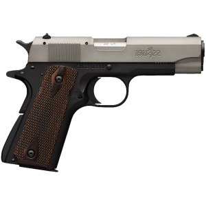 Browning 051879490 1911-22 A1 *CA Compliant Full Size Frame 22 LR 10+1. 4.25 in Stainless Steel Barrel, Gray Anodized Serrated Slide, Matte Black Aluminum Frame w/Beavertail, Pistol