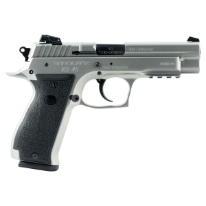 SAR USA K245ST K2 45 ACP 14+1, 4.70 in Black Steel Barrel, Stainless Steel Serrated Slide, Stainless Steel Frame w/Beavertail & Picatinny Rail, Black Polymer Grip, Manual Thumb Safety, Right Hand, Pistol