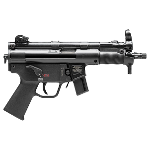 H&K 81000482 SP5K PDW 9mm Luger Caliber with 5.83 in Barrel, 10+1 Capacity, Black Metal Finish, No Stock (Sling Mount), Black Polymer Grip Right Hand, Pistol