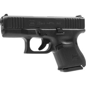 Glock UA265S201MOS G26 Gen5 MOS Sub-Compact Frame 9mm Luger 10+1 3.43 Black GMB Barrel, Black nDLC MOS Cut/Serrated Steel Slide, Black Poly Frame, USA Made, Pistol