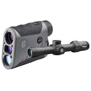 Sig Sauer Electro-Optics SOK16BDX01 BDX Combo Kit Range Finder/Rifle Scope Graphite/Black 6x22/2.5-8x 32mm 2000 yds Max Distance OLED Display