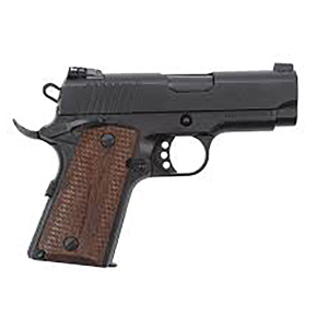 EAA GIRSAN 390038 MC1911 SC Compact 9mm Luger 9+1, 3.40 in Black Steel Barrel, Blued Optic Ready/Serrated Slide, Black Aluminum Frame w/Beavertail, Laminate Grips, Pistol