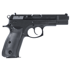 CZ-USA 01130 CZ 75 BD *CA Compliant 9mm Luger 10+1 4.60 in Black Steel Barrel, Black Serrated Steel Slide, Black Polycoat Steel Frame w/Beavertail, Black Plastic Grip, Pistol