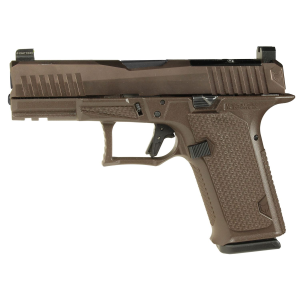 Lone Wolf Distributors Dusk19, Striker Fired, Semi-auto, Polymer Frame Pistol, Compact, 9mm, 4.02 in Black Barrel, Matte Finish, Bronze Slide and Brown Frame, RMR Compatible Optic Cut, Front Night Sight/ Black Rear, 15 Rounds, 1 Mag LWD-DUSK19-ORB