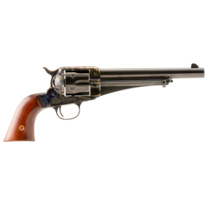TAYLORS & Company 550378 1875 Army Outlaw 357 Mag Caliber With 7.50 In Blued Finish Barrel, 6rd Capacity Blued Finish Cylinder, Color Case Hardened Finish Steel Frame & Walnut Grip , Revolver