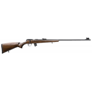 CZ-USA 02372 CZ 457 Jaguar 22 LR Caliber with 10+1 Capacity, 28in Threaded Barrel, Black Nitride Metal Finish  Fixed European-Style Beechwood Stock Right Hand (Full Size)
